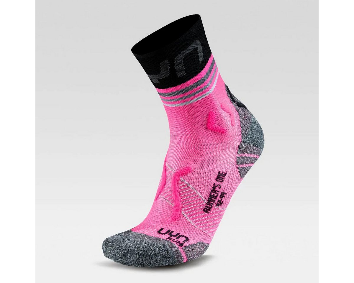 UYN Laufsocken Woman Runner`s one short socks pink/fluo UYN Laufsocken Woman Runner`s one short socks pink/fluo von UYN