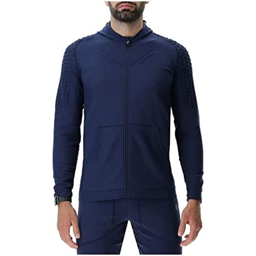 UYN O102024 RUN FIT OW HOODED FULL ZIP Jacket Men's Blaues Kleid XL von UYN