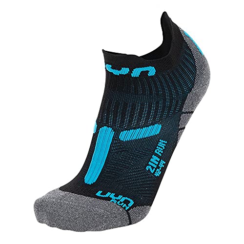 UYN Run 2In Socken Black/Turquoise 42/44 von UYN