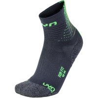 UYN Run Fit Laufsocken mit Cool-Air-Flow Technologie Herren anthrazit/green lime 35-38 von Uyn