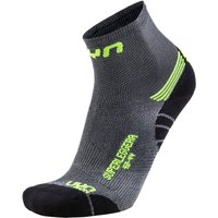 UYN Run Superleggera Laufsocken mit Cool-Air-Flow Technologie aus Natex Herren silver/yellow fluo 39-41 von Uyn