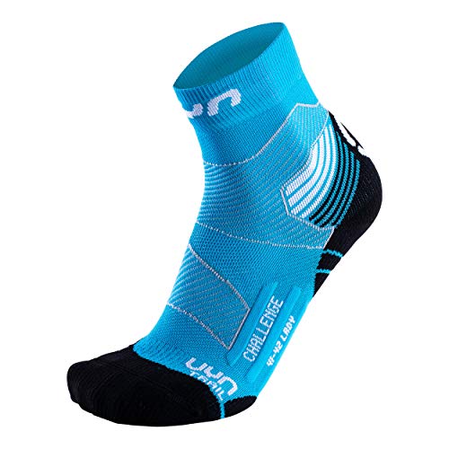 UYN Damen Run Trail Challenge Damen Socke, Turquoise/White, 35-36 EU von UYN