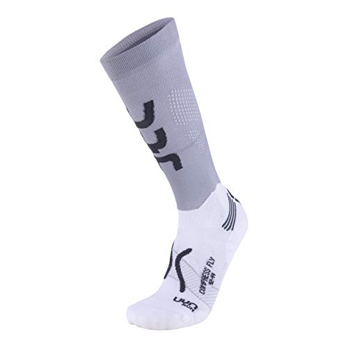 UYN S100070 Run Compression Fly Socks Men's Perlgrau/Grau 47 von UYN