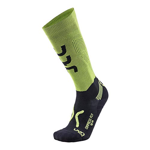 UYN S100070 Run Compression Fly Socks Men's Säuregrün/schwarz 41 von UYN