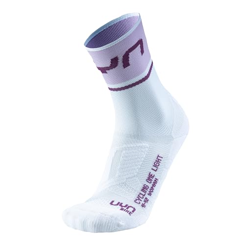 UYN S100288 CYCLING ONE LIGHT Socks Women's Weiß/Flieder 40 UYN S100288 CYCLING ONE LIGHT Socks Women's Weiß/Flieder 40 von UYN