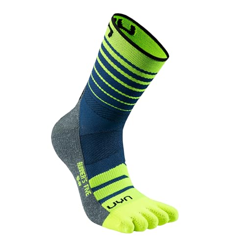 UYN S100318-A699 RUNNER'S FIVE Socks Herren Blue/Yellow Fluo 47 UYN S100318-A699 RUNNER'S FIVE Socks Herren Blue/Yellow Fluo 47 von UYN