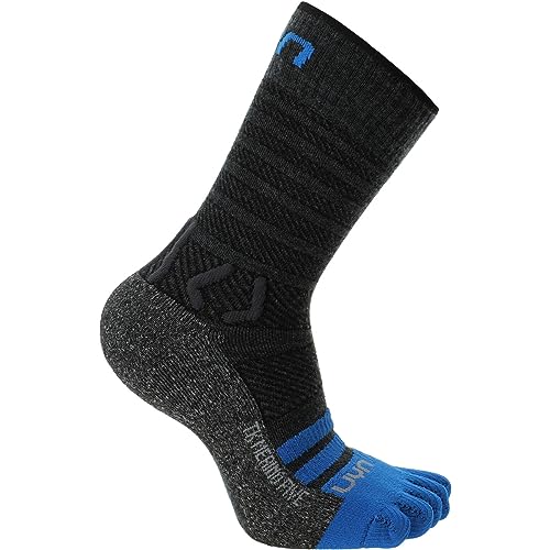 UYN S100322-G036 TREKKING FIVE MERINO Socks Herren Anthracite/Blue 47 UYN S100322-G036 TREKKING FIVE MERINO Socks Herren Anthracite/Blue 47 von UYN