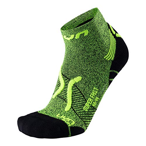 UYN Herren Uyn Superfast Runningsocken Herren Socke, gelb (Yellow Fluo Melange/Black), 41 EU von UYN