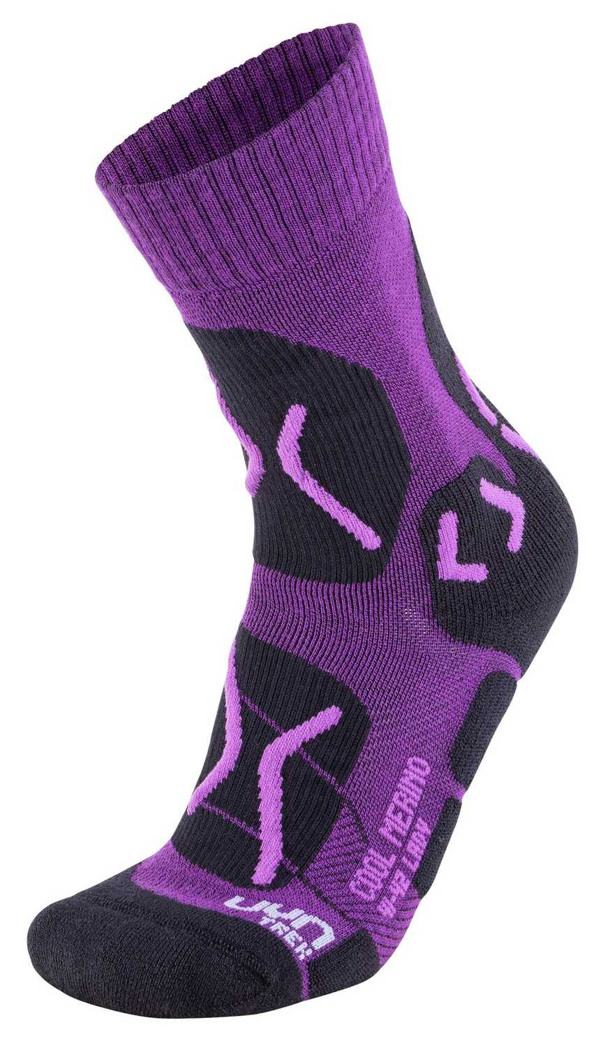 TREKKING COOL MERINO LADY Violet Lilac Damen Socken von UYN