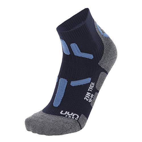 UYN Trekking 2In Low Cut Socken Blue/Navy 35/38 von UYN