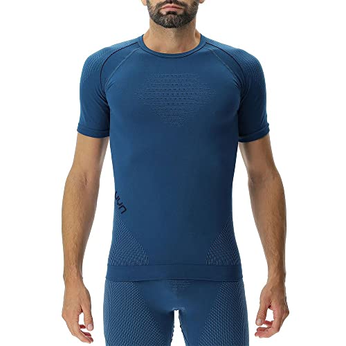 UYN U100039 EVOLUTYON UW SH_SL T-Shirt Men's Poseidon Blau/Blau/Blau XXL von UYN