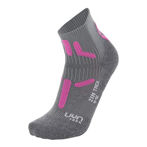 UYN Trekking 2In Low Cut Socken Anthracite/Turquoise 37/38 von UYN