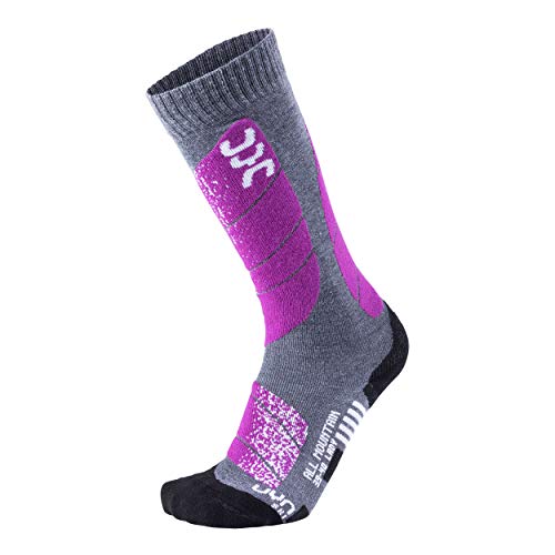UYN ALL MOUNTAIN DAMEN SKISOCKEN 37-38, Medium Grey Melange/Purple UYN ALL MOUNTAIN DAMEN SKISOCKEN 37-38, Medium Grey Melange/Purple von UYN