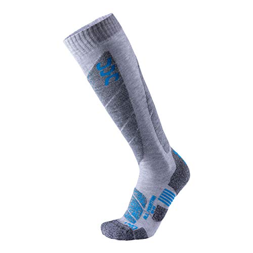 UYN Herren Ski All Mountain Herren Socke, grau (Light Grey Melange/Azure), 42-44 EU UYN Herren Ski All Mountain Herren Socke, grau (Light Grey Melange/Azure), 42-44 EU von UYN