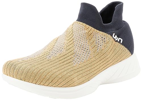 UYN Y100059-S004 Free Flow Metal Sneaker Damen Gold/Antracite EU 39 von UYN