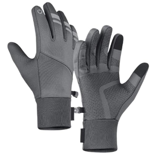 UZQFSGXA warme Handschuhe für Männer und Frauen, wasserdichte Thermohandschuhe, Winddichte Fahrradhandschuhe, Outdoor-Sporthandschuhe, zum Warmhalten im Freien beim Radfahren (Large,1pair-h) von UZQFSGXA