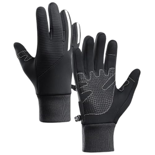 UZQFSGXA warme Handschuhe für Männer und Frauen, wasserdichte Thermohandschuhe, Winddichte Fahrradhandschuhe, Outdoor-Sporthandschuhe, zum Warmhalten im Freien beim Radfahren (Medium,1pair-e) von UZQFSGXA