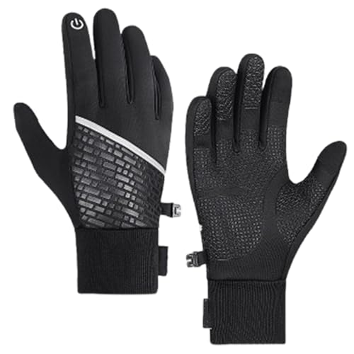 UZQFSGXA warme Handschuhe für Männer und Frauen, wasserdichte Thermohandschuhe, Winddichte Fahrradhandschuhe, Outdoor-Sporthandschuhe, zum Warmhalten im Freien beim Radfahren (X-Large,1pair-a) von UZQFSGXA