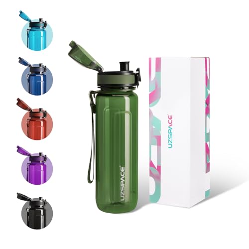 UZSPACE Trinkflasche 500ml / 750ml / 950ml, Trinkflasche Kinder Auslaufsicher, BPA-frei & Tritan Wasserflasche für fahrrad, fitness,Outdoor UZSPACE Trinkflasche 500ml / 750ml / 950ml, Trinkflasche Kinder Auslaufsicher, BPA-frei & Tritan Wasserflasche für fahrrad, fitness,Outdoor von UZSPACE