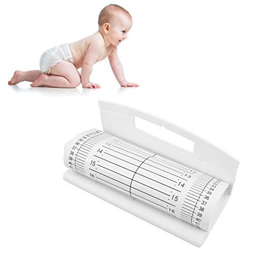 Uadme Infant Body Measurement Messmatte, Messmatte für Babys und Kleinkinder, Baby Body Length Meter, Baby-Wachstumslineal Kunststoff von Uadme