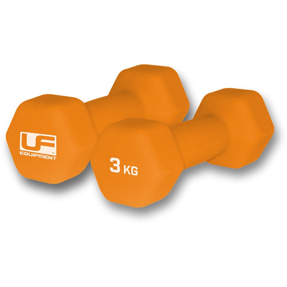 Ufe Hex Neoprene Coated Dumbbell 2 Units Orange 3 kg Ufe Hex Neoprene Coated Dumbbell 2 Units Orange 3 kg von Ufe