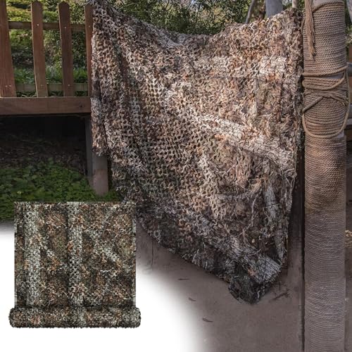 Ufgwhirl Tarnnetz, für Garten Camping Party Bars Deko, Tarnnetz Jagd Camouflage Netz Tarnung Net, Sonnenschutz Camouflage Netz,Verschiedene Größen und Farben Tarnnetz von Ufgwhirl