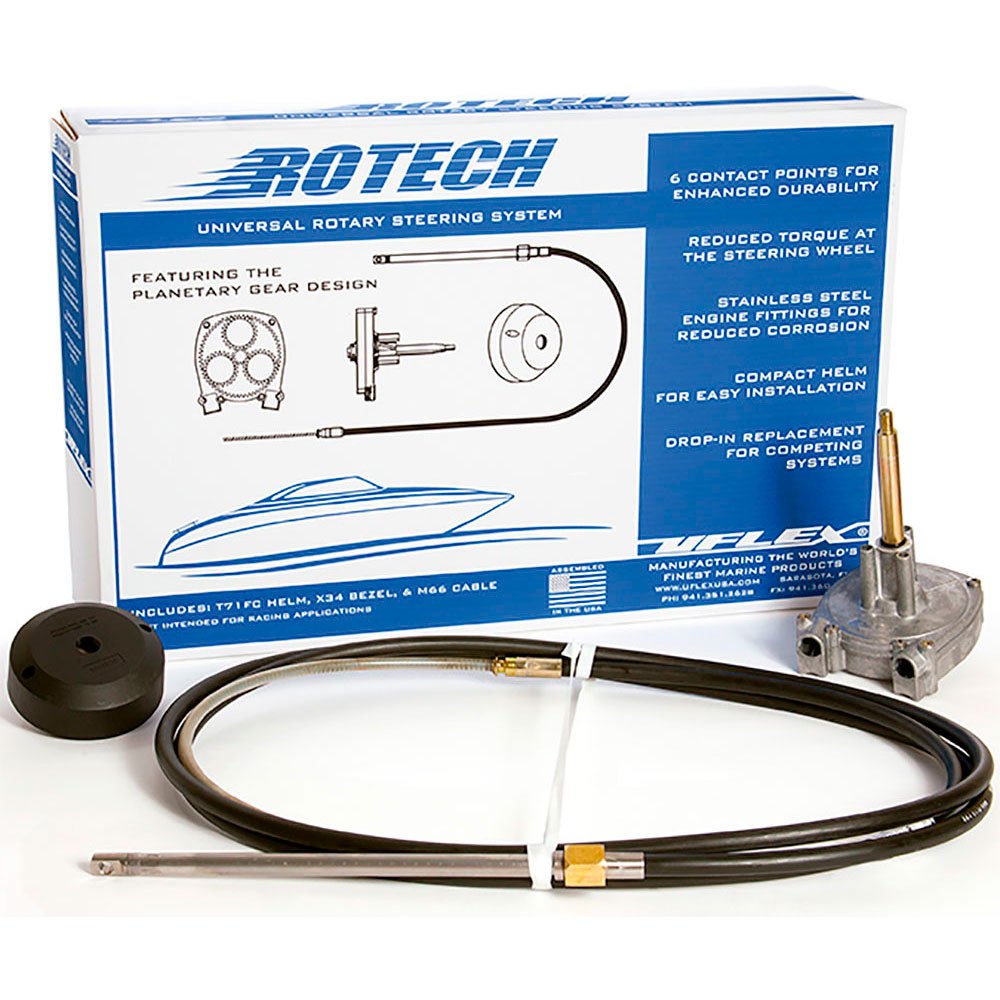 Uflex Rotech Steering System 18´ Schwarz 5.18 m Uflex Rotech Steering System 18´ Schwarz 5.18 m von Uflex