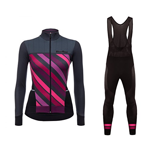 Uglyfrog Bike Wear Radsport Bekleidung Damen Winter Fleece Radtrikot Set Fahrradtrikot Langarm + Radlerhose Thermo Winddicht Uglyfrog Bike Wear Radsport Bekleidung Damen Winter Fleece Radtrikot Set Fahrradtrikot Langarm + Radlerhose Thermo Winddicht von Uglyfrog-2
