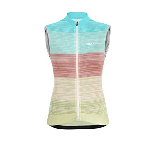 Uglyfrog Westen Damen Ärmellos Radtrikot Fahrradtrikot Fahrradbekleidung für Frau mit Elastische Mode Atmungsaktive Schnell Trocknen Stoff MJWL01F Uglyfrog Westen Damen Ärmellos Radtrikot Fahrradtrikot Fahrradbekleidung für Frau mit Elastische Mode Atmungsaktive Schnell Trocknen Stoff MJWL01F von Uglyfrog-2