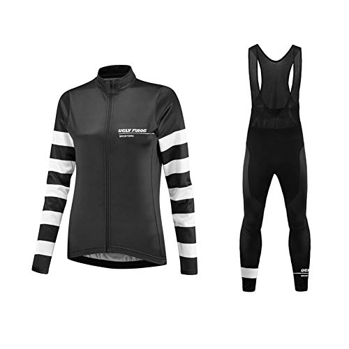 Uglyfrog Winter Radtrikot Set Thermo Fahrradhose Lang + Thermal Fahrradtrikot Langarm Pro/Windstopper/Atmungsaktiv/Winddicht Uglyfrog Winter Radtrikot Set Thermo Fahrradhose Lang + Thermal Fahrradtrikot Langarm Pro/Windstopper/Atmungsaktiv/Winddicht von Uglyfrog-2