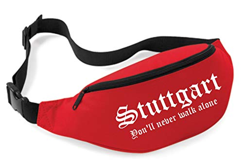 Uglyshirt89 Stuttgart Bauchtasche | Ultras Fussball Sport Fan Tasche (Rot) von Uglyshirt89