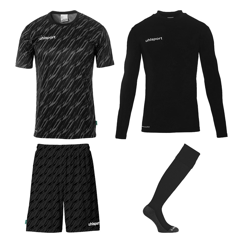 Uhlsport Progressive Bundle Set Schwarz 10-11 Years von Uhlsport