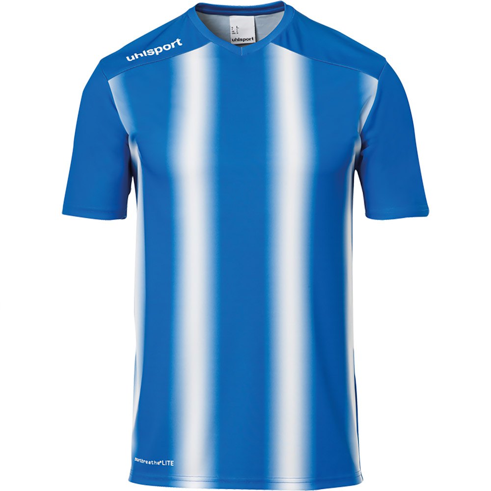 Uhlsport Stripe 2.0 Short Sleeve T-shirt Blau S Mann von Uhlsport