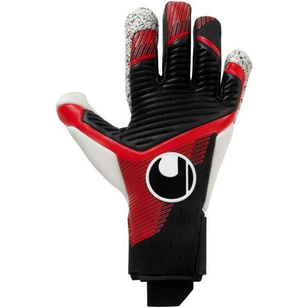 Uhlsport Torwarthandschuhe Powerline Supergrip+ Flex HN - Schwarz/Rot/Weiß von Uhlsport