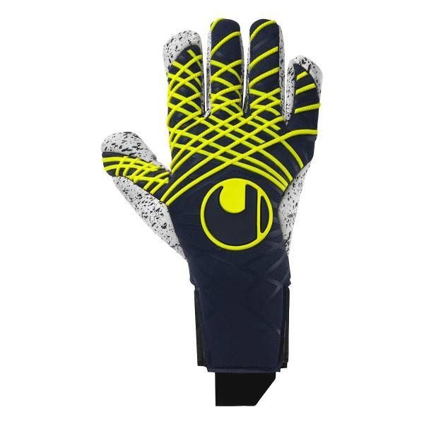 Uhlsport Torwarthandschuhe Prediction Supergrip+ Finger Surround - Navy/Weiß/Gelb Uhlsport Torwarthandschuhe Prediction Supergrip+ Finger Surround - Navy/Weiß/Gelb von Uhlsport