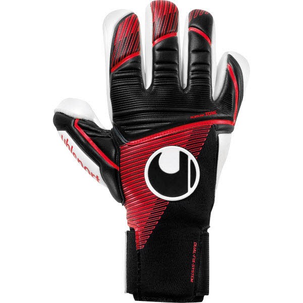 uhlsport Powerline Absolutgrip Finger S Surround Torwarthandschuhe schwarz/rot/weiß 9,5 von Uhlsport