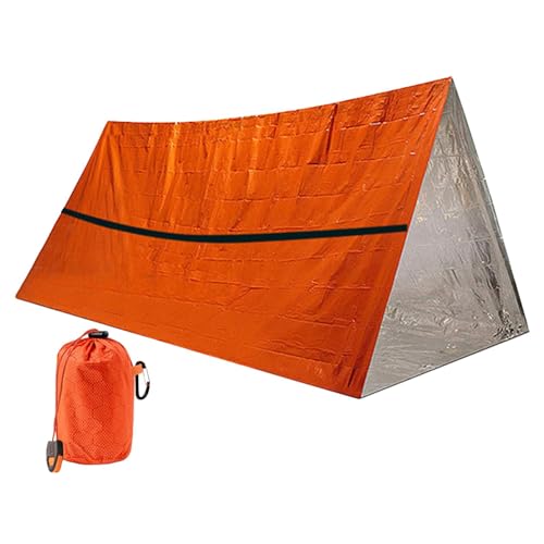 Uhngw Schlafsäcke zum Überleben, tragbarer Thermoschlafsack,Wasserdichter Schlafsack Survival Aluminiumfolie Biwaksack - Kompakter, Leichter Outdoor-Zubehör, tragbarer Überlebensschutz zum Wandern von Uhngw