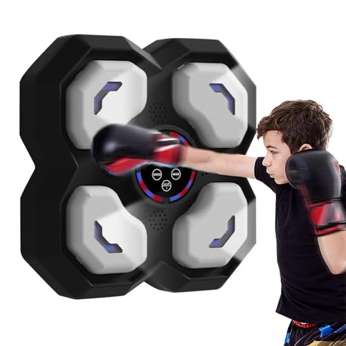 Uhngw Smart Boxing Machine Wireless Music Boxing Pad Music Exerciser Wall Mounted Boxing Equipment for Home Workout Agility Training von Uhngw