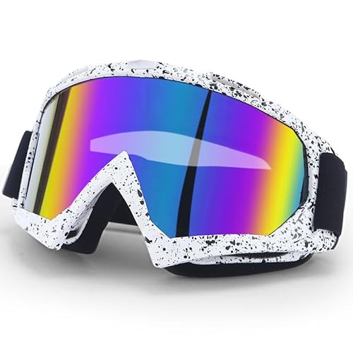 UieaMsio Motocross Brille Motorradbrille Cross Brille Motorradbrille Herren Crossbrille Uv-Schutz Skibrillen Für Männer Frauen Erwachsene Jugend Winddicht Dirt Bike Brille Ausrüstung Zubehör von UieaMsio