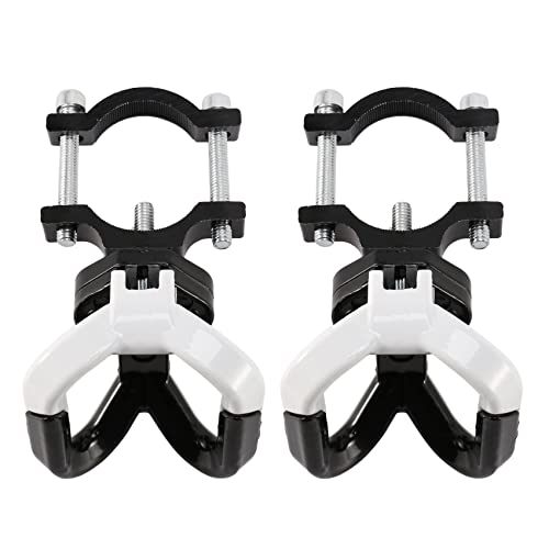 Uikdjgu 2X Elektroroller Aluminium Beutel Doppel Haken für Max G30 Roller Kleider BüGel Gadget Klaue Weiß +Schwarz von Uikdjgu