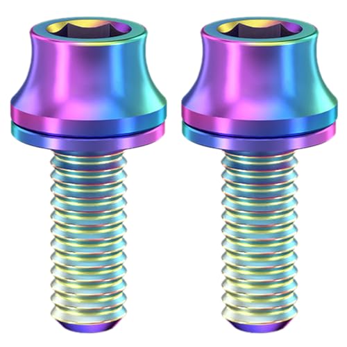 Uitndvyte Ersatzschrauben für Wasserflaschenhalter, Legierung, Innensechskantschrauben, Fahrradzubehör, 2 Stück von Uitndvyte