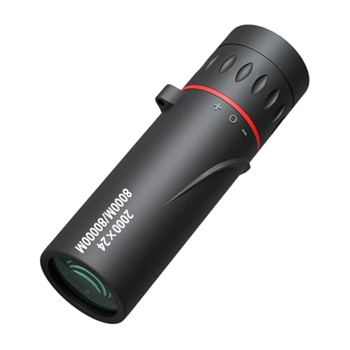 Uitndvyte Monokular 2000 x 24 Hochleistungs-Monokular für Smartphone-Adapter, Erwachsene, Jagd, Vogelbeobachtung, Camping, Wandern von Uitndvyte