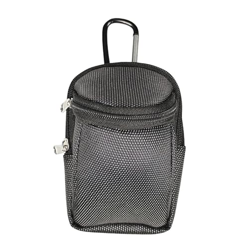 Uitndvyte Tees Tasche Mit Karabiner Für Herren Und Damen Leicht Mit Mehreren Taschen Reißverschluss Haken Für Golfbälle Handtasche von Uitndvyte