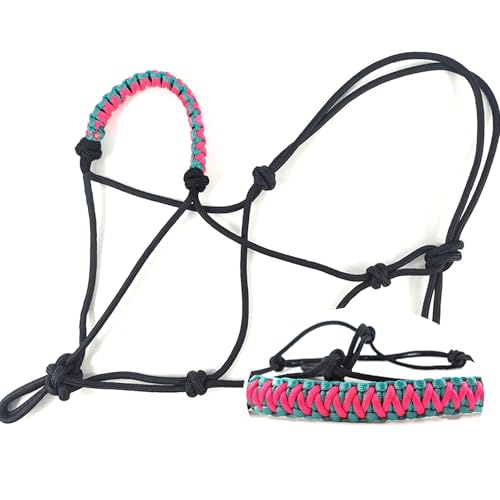 halfter pferdehalfter verstellbar trainingsseil halter geflochten nylonseil abriebfest seil halter pferd trainingswerkzeug von Uitndvyte