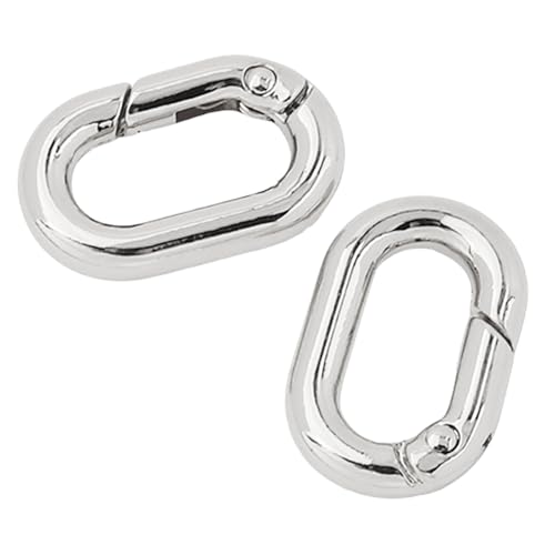 2 Teile/Satz Oval Ringe Schnalle Multifunktionale Frühling Oval Ringe Frühling Schlüsselring Schnallen Für Schlüsselbund Handtasche Geldbörsen Gürtel von Ukbzxcmws