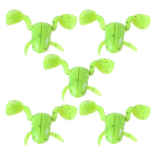 5Pcs Süßwasser Angeln Frösche Lockt Weiche Künstliche Swimbait Schwimmende Frösche Locken Für Outdoor Angeln Einfach Zu Bedienen von Ukbzxcmws