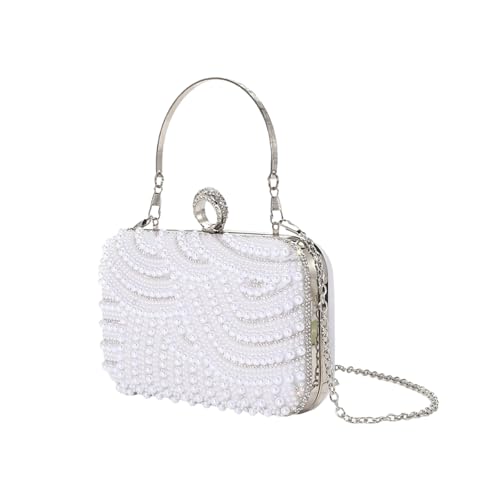 Elegante Perlen Abendtaschen Perlen Cocktail Umhängetaschen Für Damen Braut Handtasche Abschlussball Party Zubehör von Ukbzxcmws