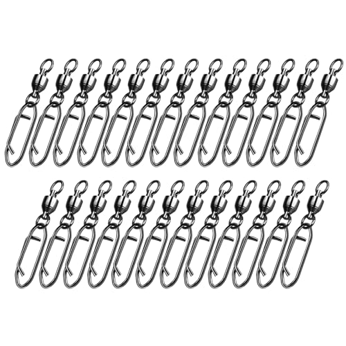 Ukbzxcmws 25Pcs Power Clips Angelgerät Wirbel Geschwindigkeit Clip Für Salzwasser Angeln Wirbel Clip Angeln Clip von Ukbzxcmws