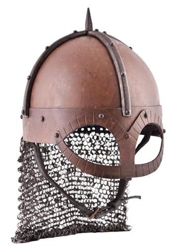 Der Gjermundbu Helm mit vernieteter Brünne, Gr. S von ULFBERTH - Schaukampfhelm Wikingerhelm von Ulfberth