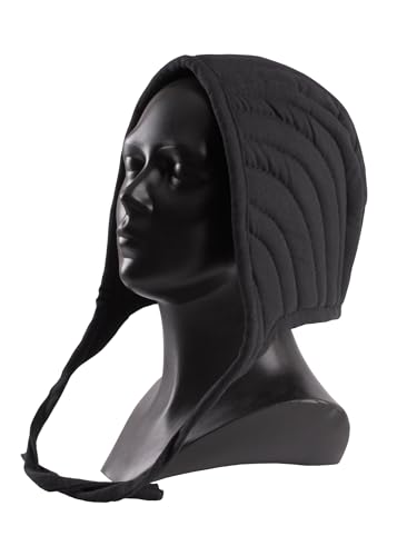 Gepolsterte Bundhaube, schwarz ULFBERTH - wattierte Unterziehaube für Helm und Kettenhaube Schaukampf und Freikampf Gepolsterte Bundhaube, schwarz ULFBERTH - wattierte Unterziehaube für Helm und Kettenhaube Schaukampf und Freikampf von Ulfberth